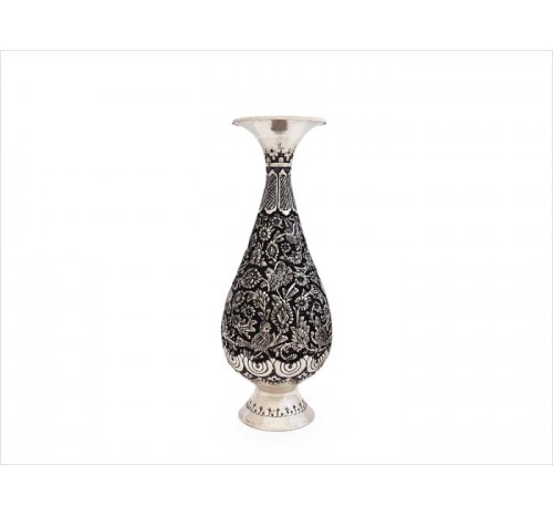 گلدان مسی قلمزنی ۲۵ سانتی